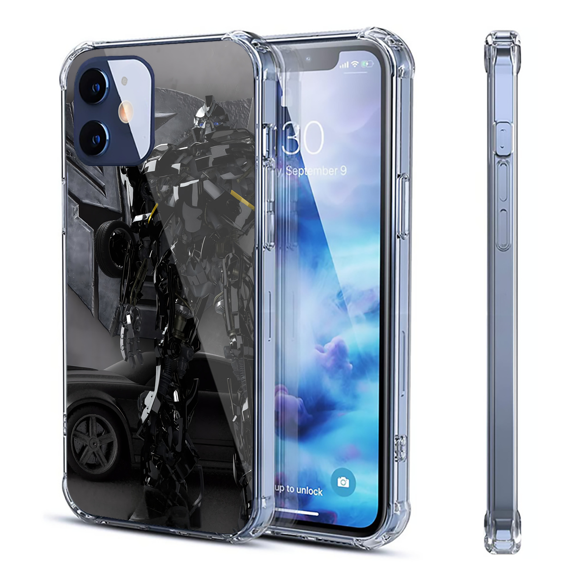 （画像用） Transformers トランスフォーマー 【iPhone 12シリーズ対応】透明スマホケース（クリアソフトケース）